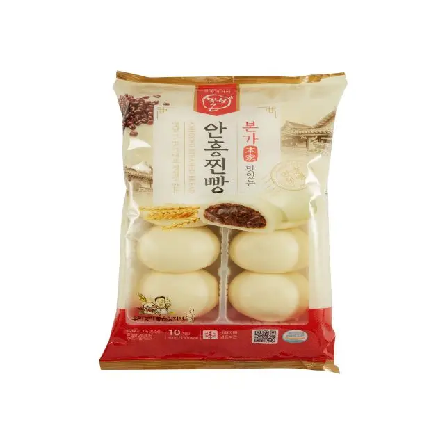 Anheung Steamed Bread 500g Steamed rice cakes red bean contained Korean traditional bread high natural quality ingredients