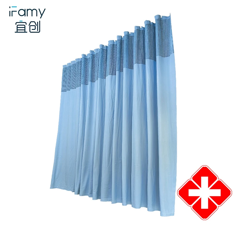 High Quality medical curtain flame retardant for hospital cubicle curtains cortinas de hospital