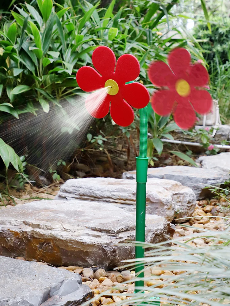 360 Degree Funny Dnace Flower Plant Water Irrigation Sun Flower Garden Sprinkler