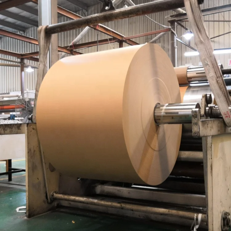 PE Coated Kraft Paper Cup Roll Food Grade Raw Materials Factory Cup Paper Jumbo Roll PE-coated Lamination