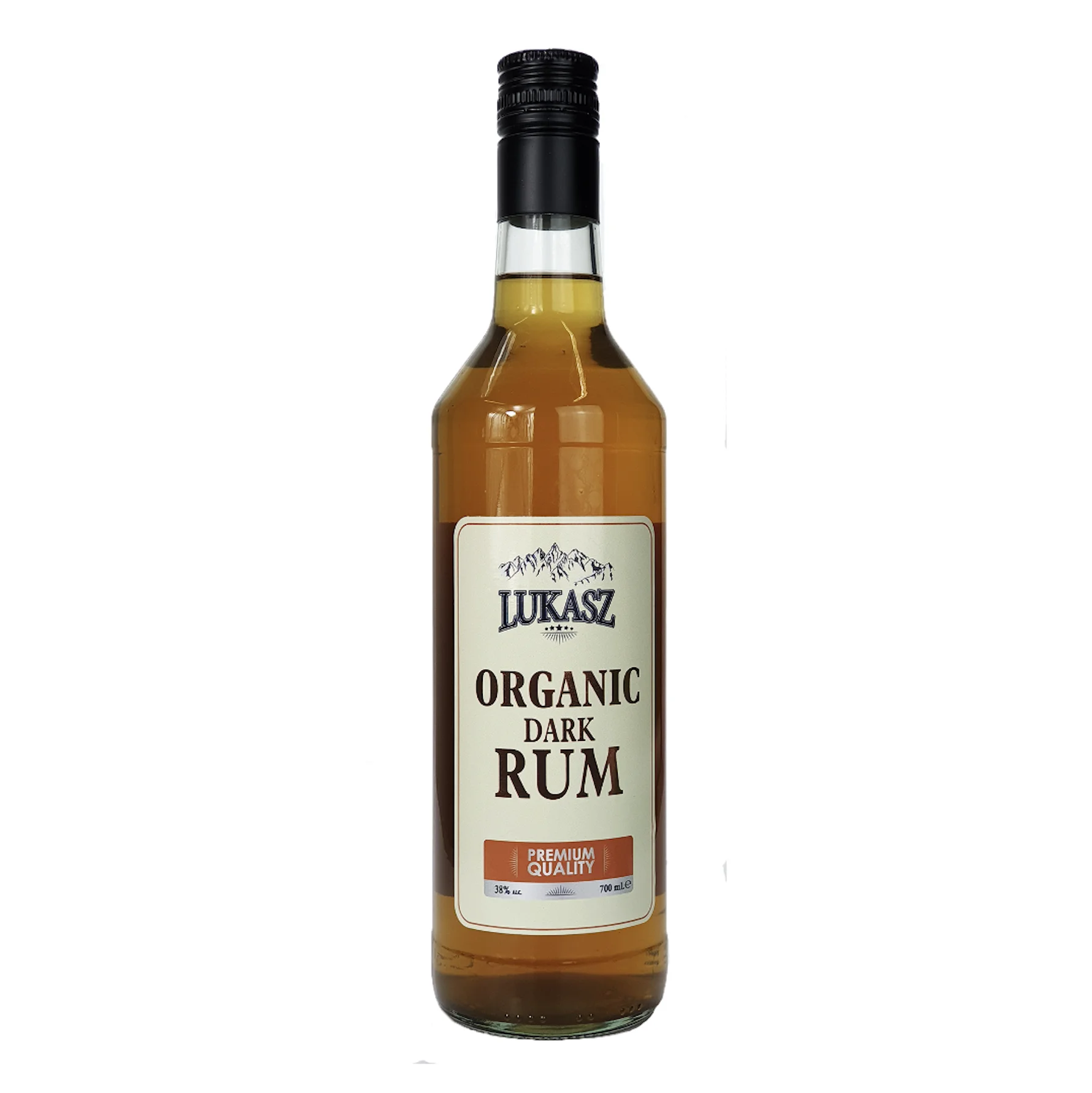 Lukasz Dark Rum Bottled 700ml Organic Distillery NL 40% Alcohol Wholesale Liquor Buy Bulk Private Label
