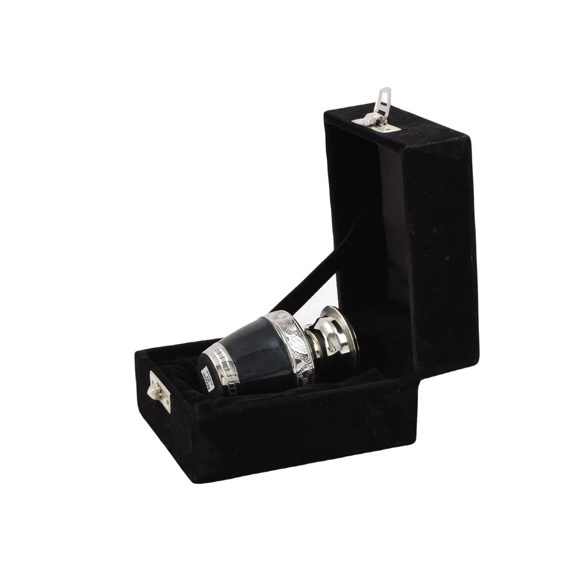 BRASS TASTY TOKEN URN WITH VELVET BOX METAL BRASS SMALL SIZE BURIAL URN FOR HUMAN & PET ASHES FUNERAL SUPPLIES