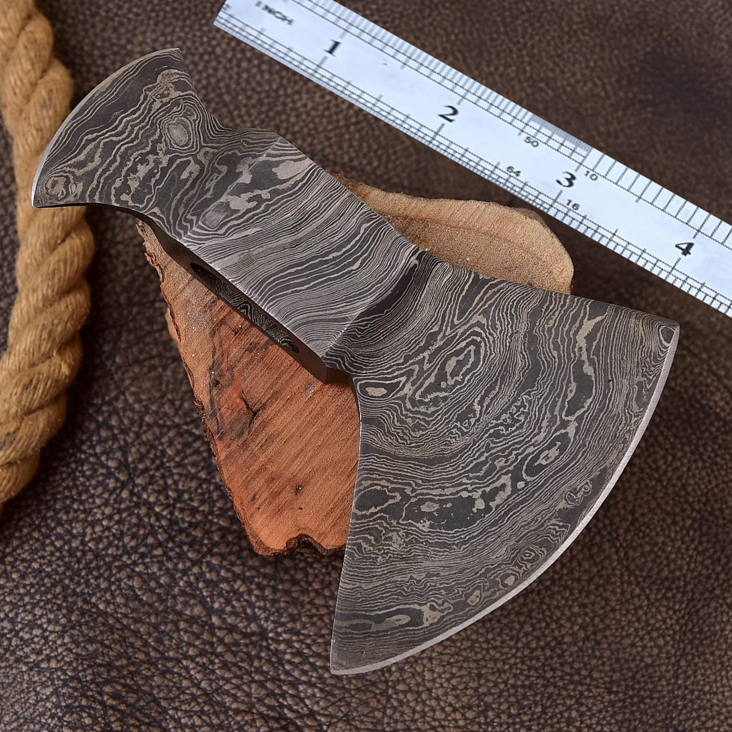 Custom Hand Made Damascus Axes Head High Damascus  Steel Axe Head New Custom Best Quality Axes Head With Leather Sheath