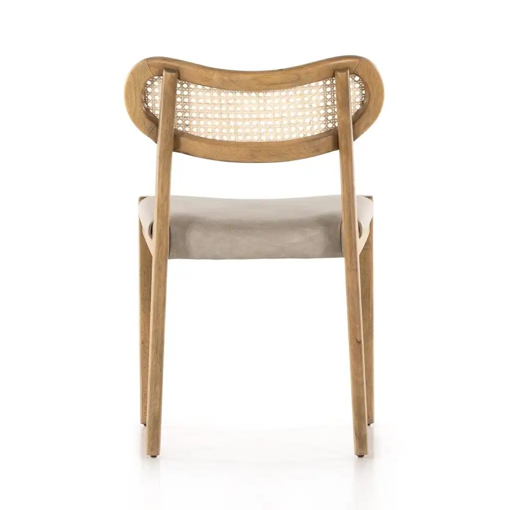 Modern Outdoor Rattan Chair Furniture From Teak Solid Wood Natural Color for Outdoor Furniture