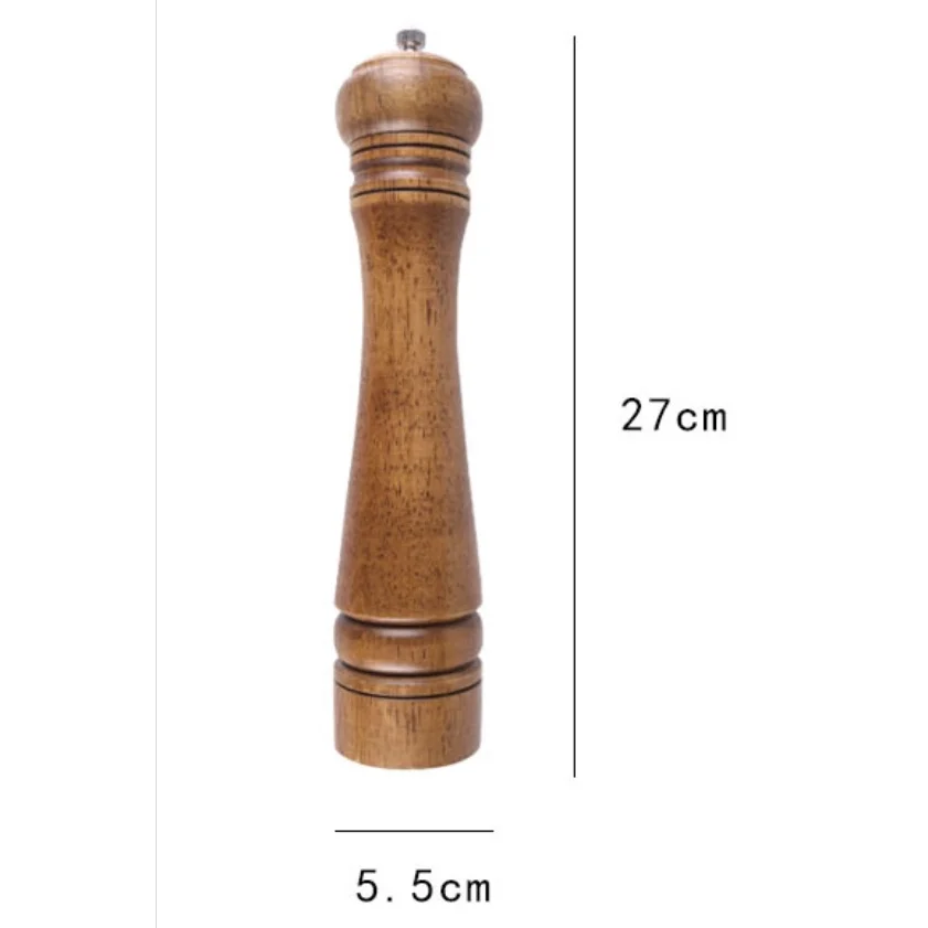 Hand Curve made Acacia & Mango Wooden Pepper Grinder Mills Most Selling Wooden pepper Grinder mill 6 8 10 inch Grinders
