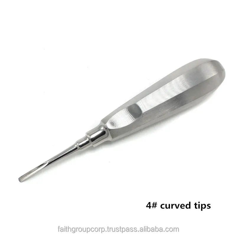 Hot Sale 1Pcs Dental elevator Stainless Steel Tooth Elevator Dentist Tools Straight Curved Root Elevator Dental Lab Instrument