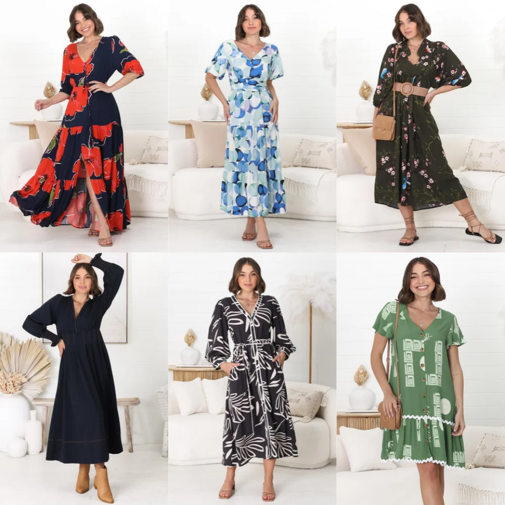 2024 Optional Dress Wholesale for Supplier New Tops Mix Bulk Bales Women Apparel Cropped Women Stock Clearance Sale in China