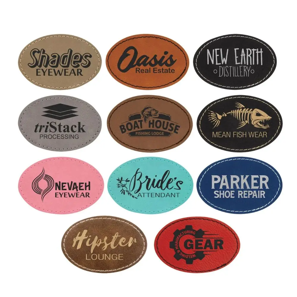 custom logo debossed sports baseball cap hat heat press leather patch