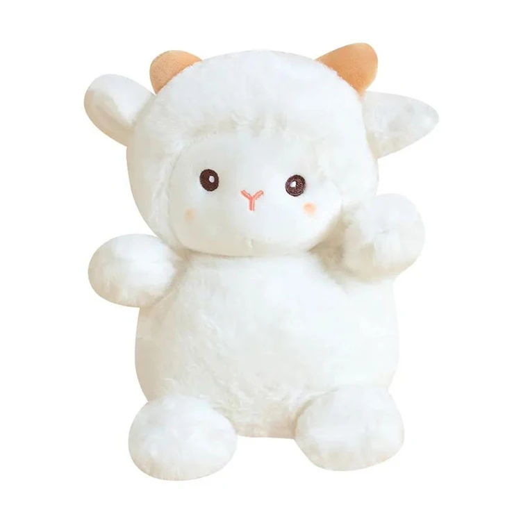 High Quality Cute Lamb Stuffed Animal Sheep Soft Plush Toy for Kids PP Filled Custom Wholesale Promotion Gift for Girls
