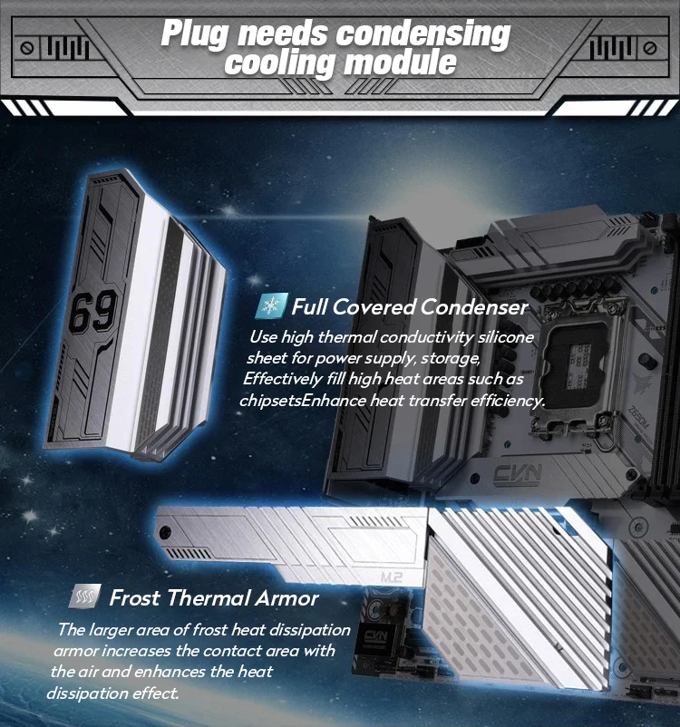 Colorful CVN Z690 D5 GAMING FROZEN V20 Desktop Computer b250 b75 h110 industrial pc ddr4 gpu h61atx x99 lga 1151 CPU Motherboard