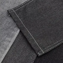 Denim Fabric Black mercerized 93%cotton 4.5%polyester 2.5%viscose jeans denim fabric 10.5oz