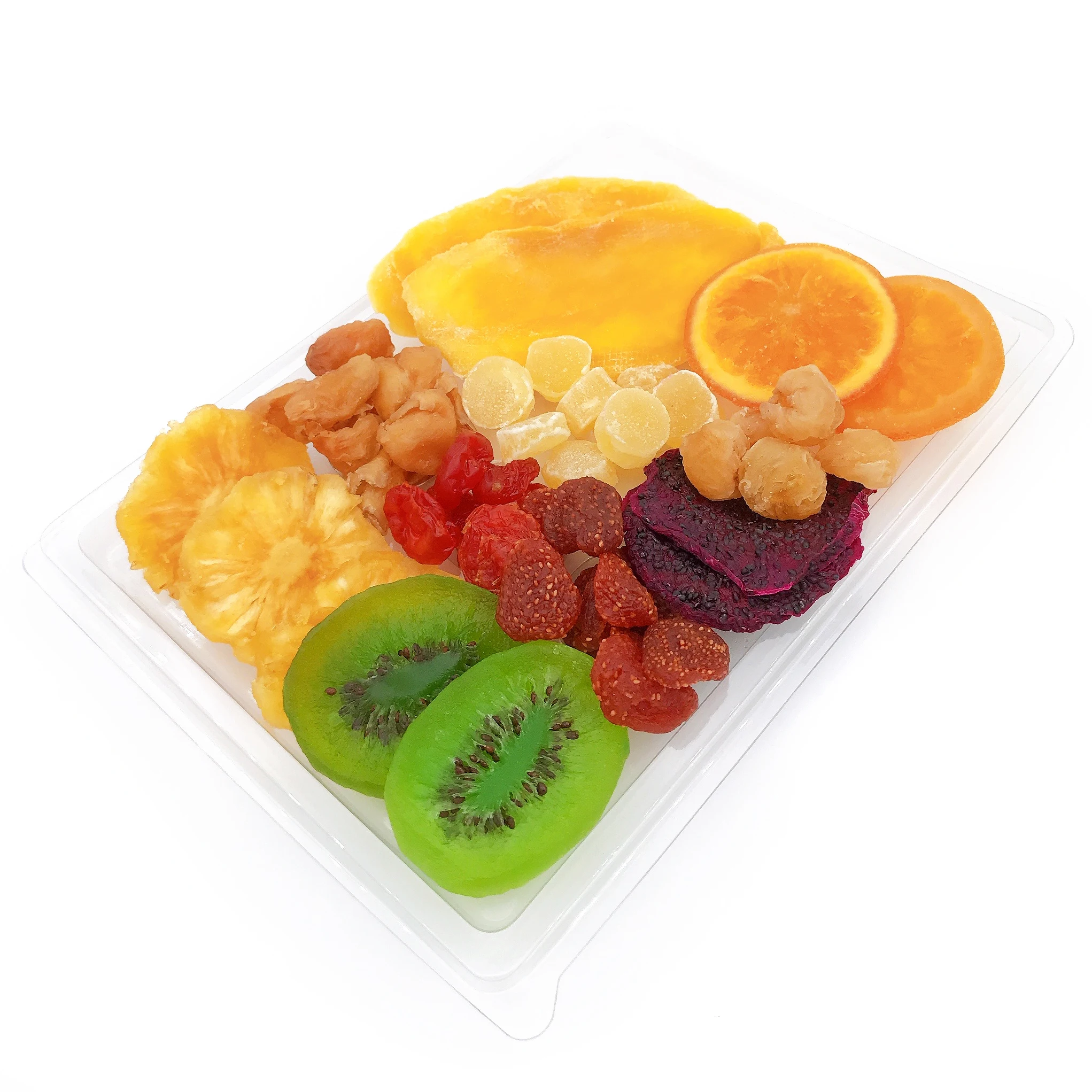 Смешивайте сушеные фрукты и сувениры, 10 видов фруктов в упаковке 200 г, сделано в Таиланде