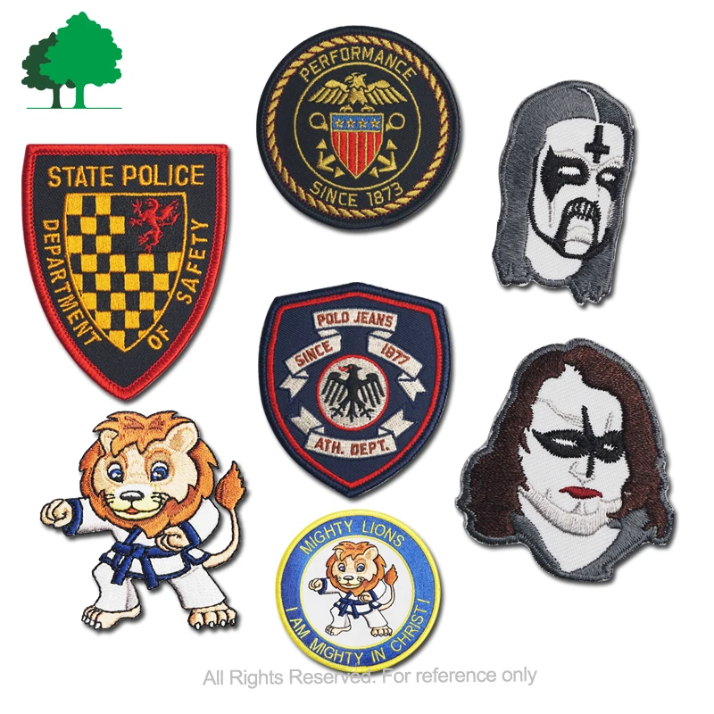 Directly Manufacturer Cutomization Machine Embroidery Iron-on Backing Patches For Motor Biker