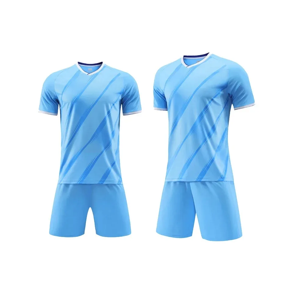 Soccer Jersey Sets Sublimation Design Printing Name Number Outdoor Game Training Running Sports Shirt