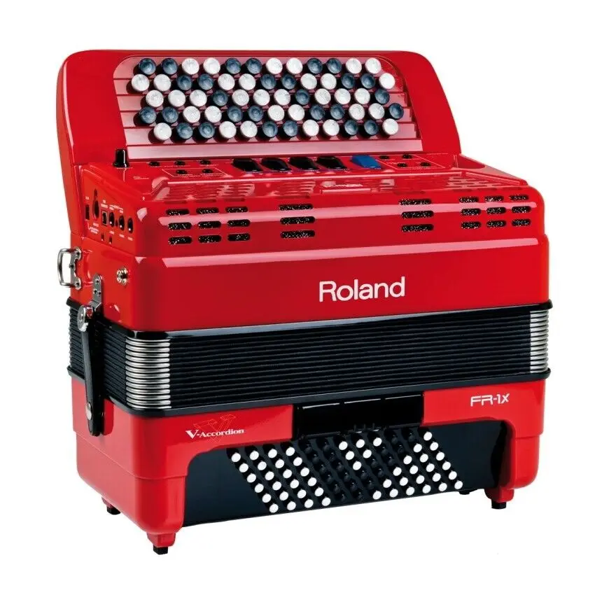 ORIGINAL NEW  FR-1XB RD V-Accordion Button Keyboard Type Red Built-in Amp  Speaker  Red Available