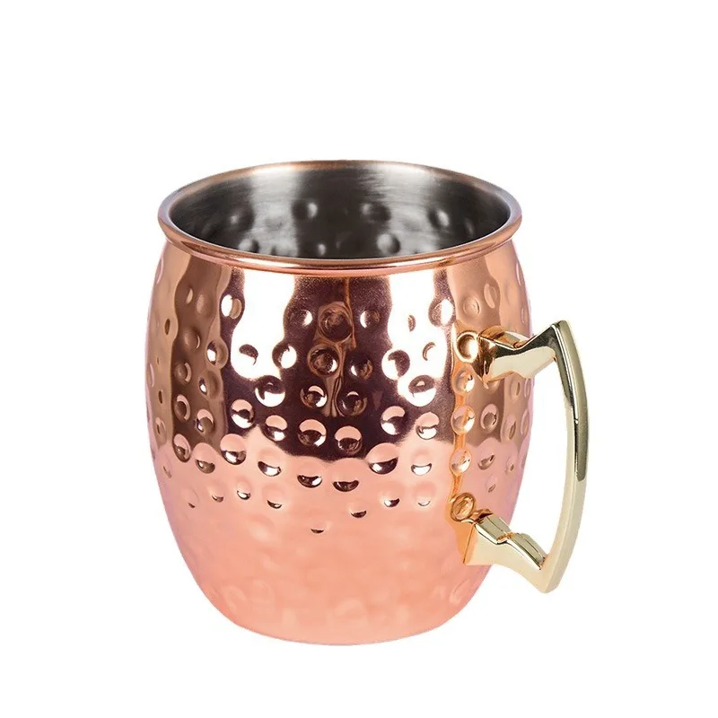 FOCUS Custom Party Stainless Steel Mug Wine Beer Mug Promotional Gift Custom Logo Mule Copper Cup Wholesale Wine Cup