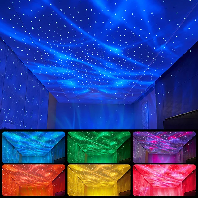 hot selling Multi-color Projection Lamp Ocean Wave Star Light Galaxy Projector for Bedroom