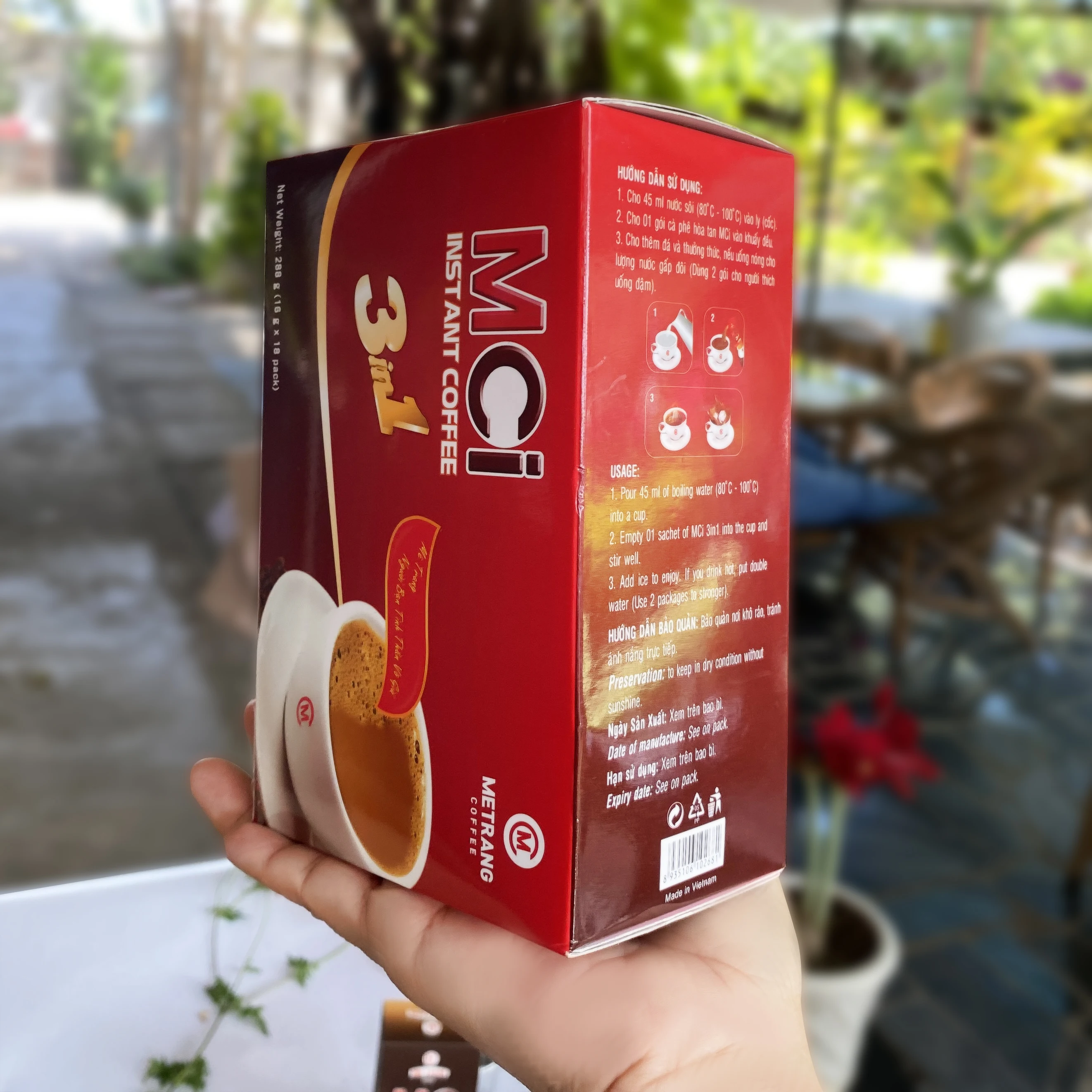 High Quality Price Reasonable Tasting Mellow Manufacturer instant coffee 3in1 Instant coffee 3in1 - 18 sticks/ box From Vietnam