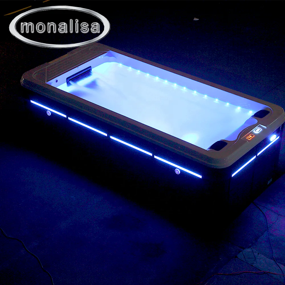 4.8 m mini swimming pool 2024 Mona Lisa outdoor endless fiberglass swimming pool open air swimming spa