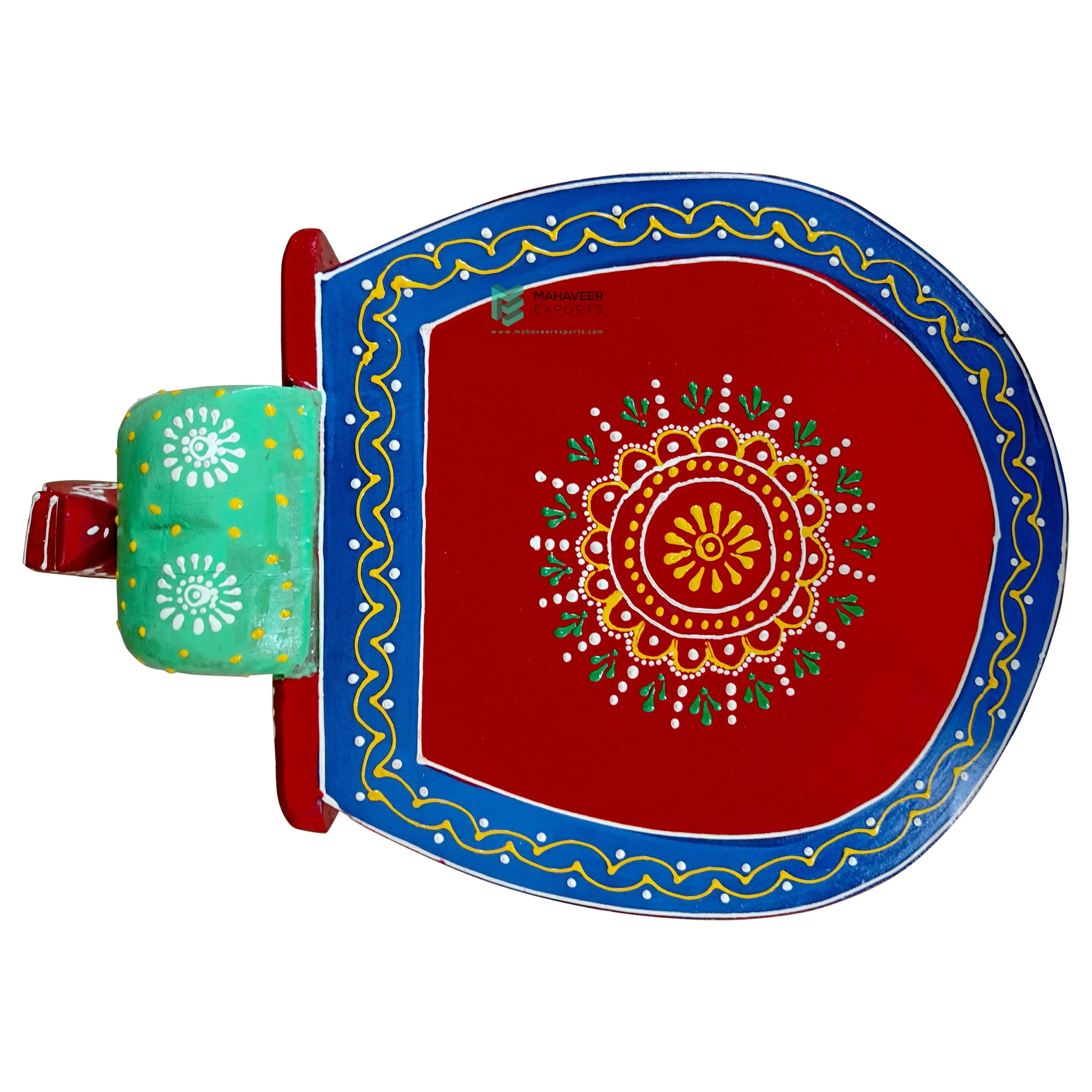 Best Selling Fine Hand Painted Wooden Elephant Stool Unique Designed Home Decor Furniture for Living Room / Drawing Room