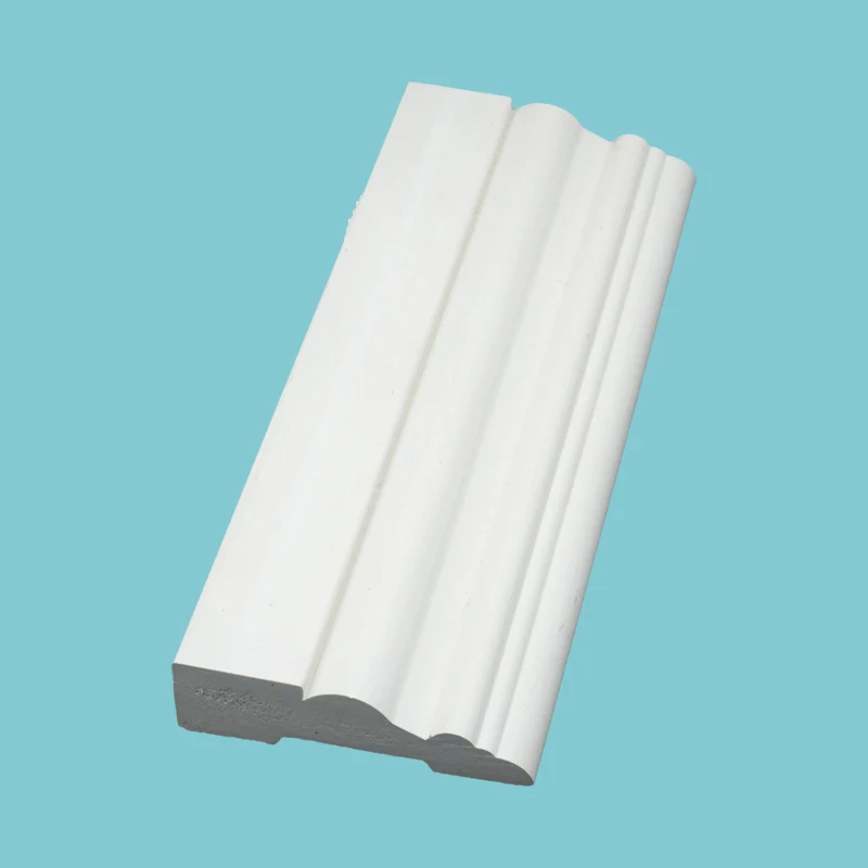 11/16 in. x 2-1/4 in. x 83-1/2 in. Primed white pvc wpc upvc Door Casing Molding Set