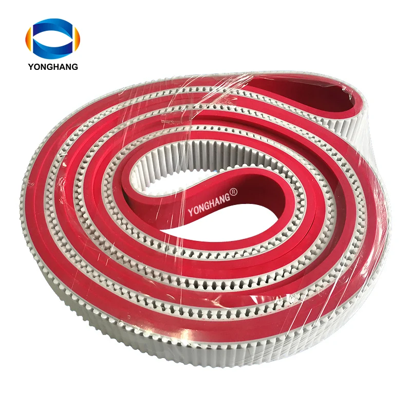 wholesale T AT HTD type PU and Rubber belt for food industry and package industry seamless and openPU timing belt