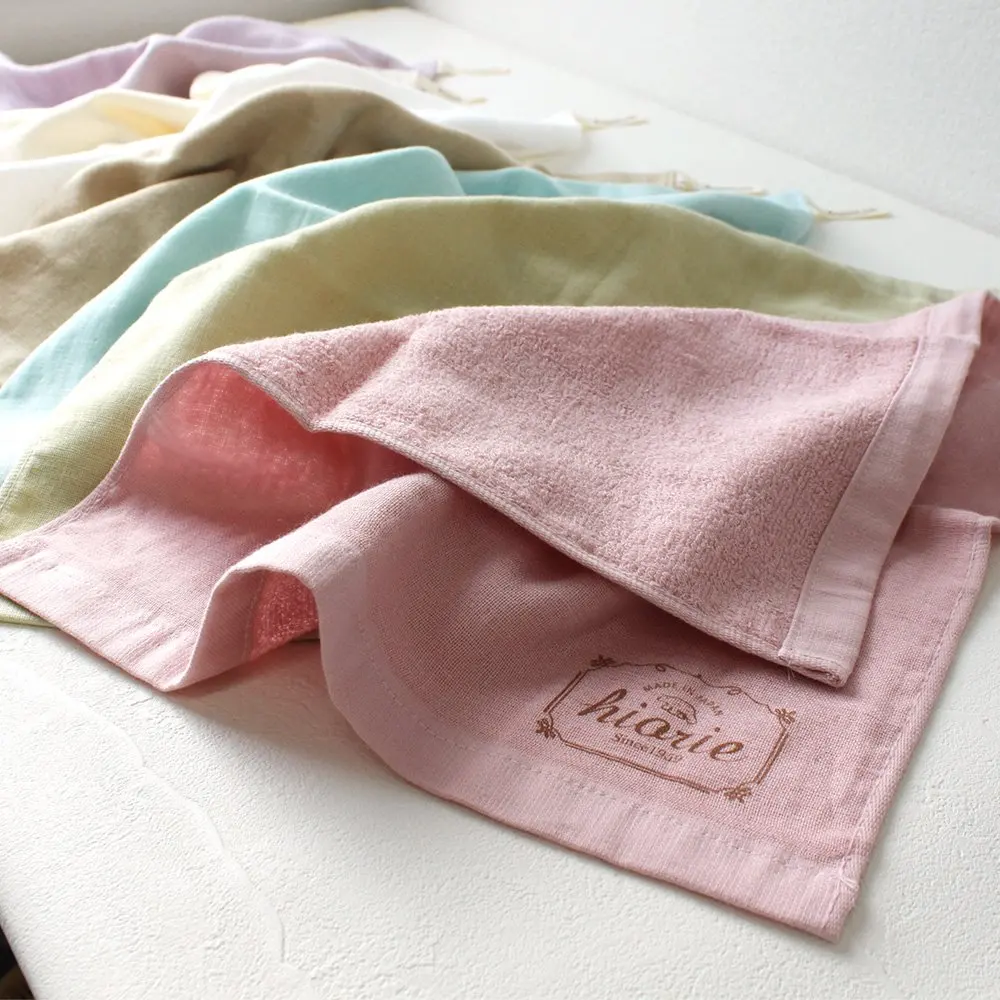 [Wholesale Products] HIORIE Osaka Natural Color Gauze Towel 100% Cotton Hand Towel Face Towel Low MOQ Washable Soft Quick Dry
