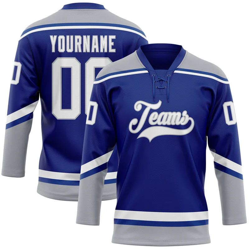 Manufacturer Team Wear Ice Hockey Shirts Any Logo Sublimation Best Price Field Ice Hockey Jersey With Lace