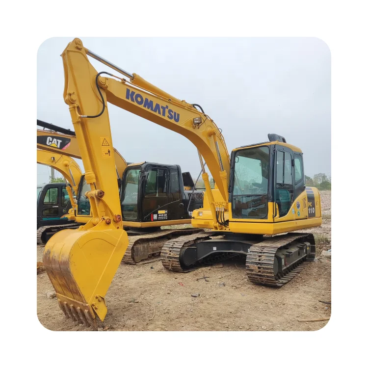 Japan brand Komatsu pc110-7 hydraulic crawler mini backhoe used excavator 7 ton on sale