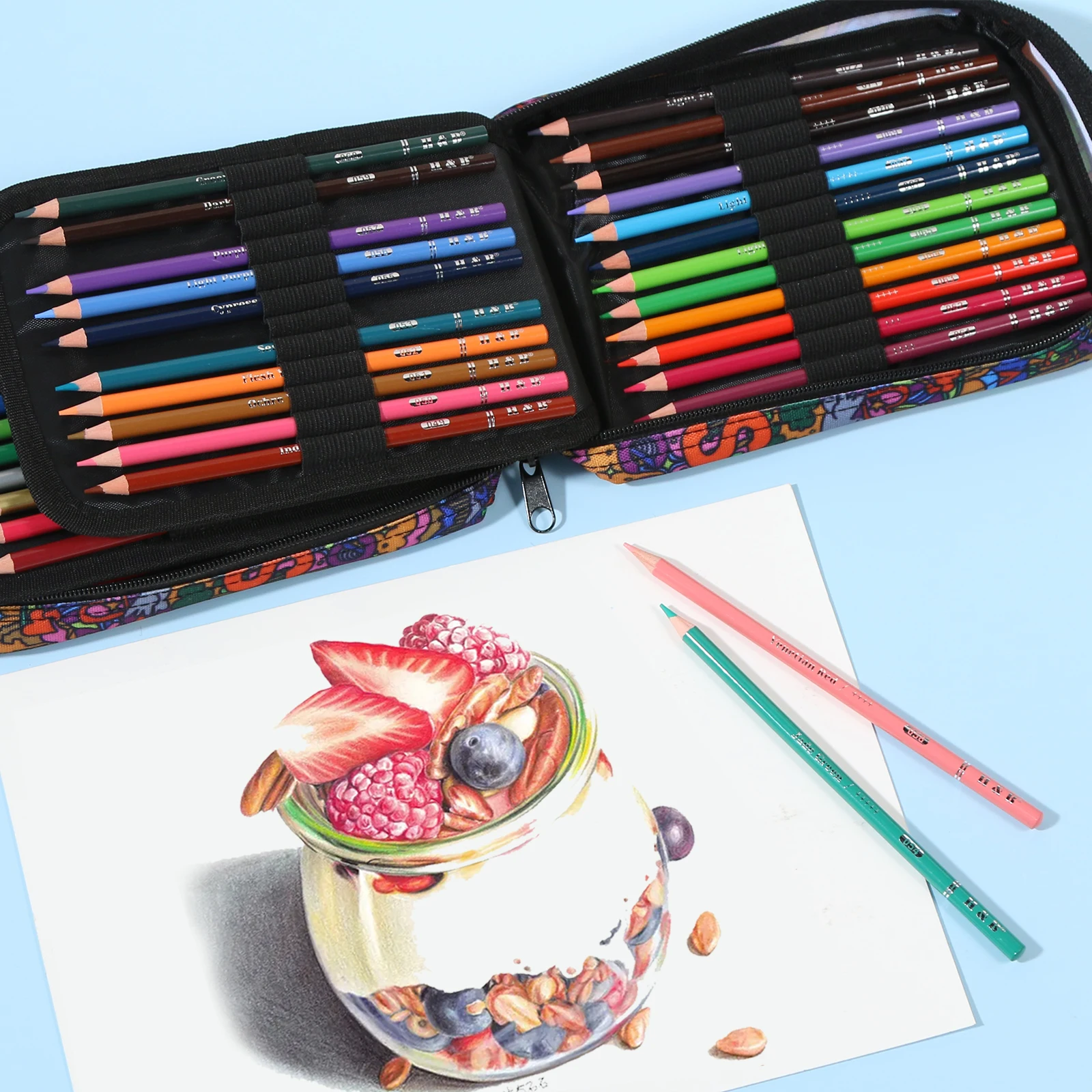 72pccs Quality Soft Core Colored pencils and art sets oil color pencil