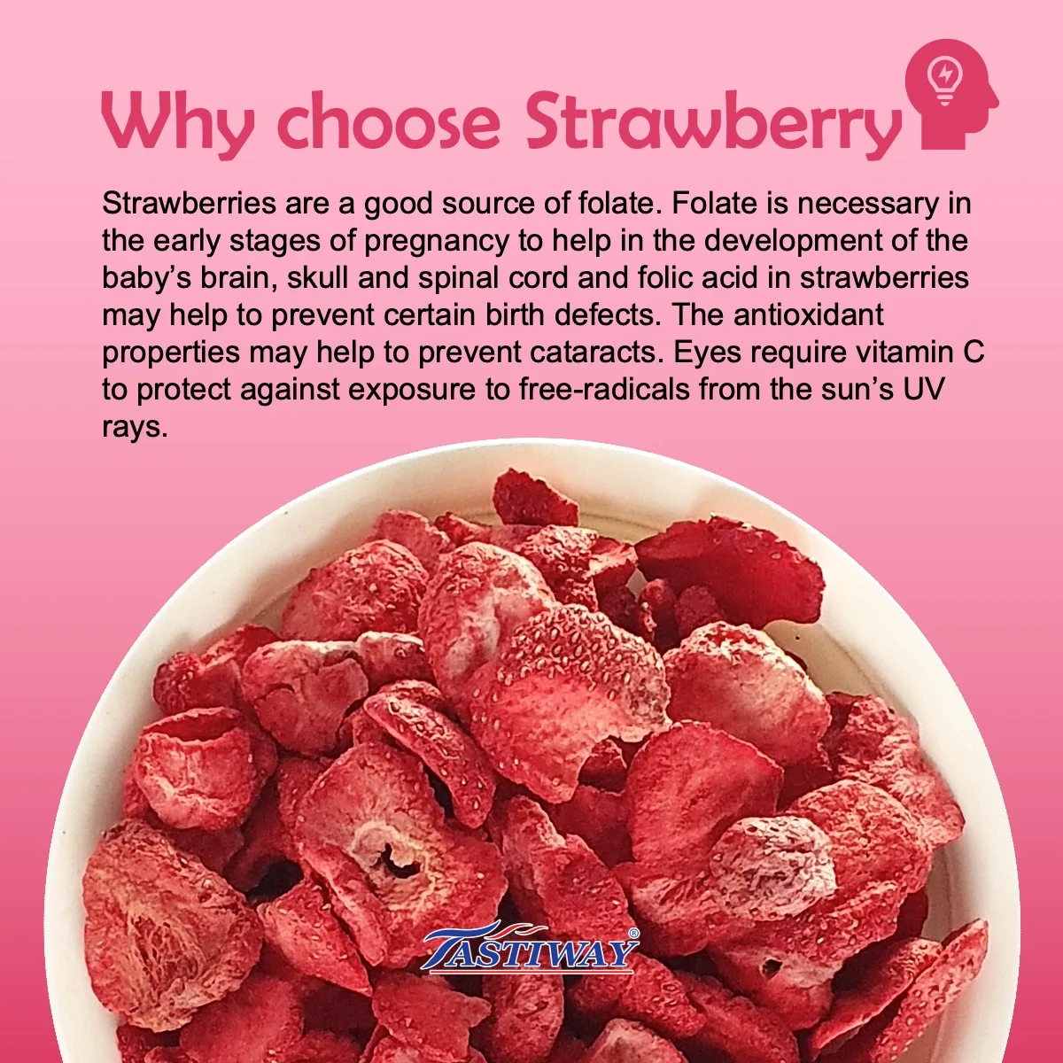 New Arrive Malaysia Wholesales Premium Natural Strawberry Freeze Dried Food Different Taste Red Color Piece Healthy Snack