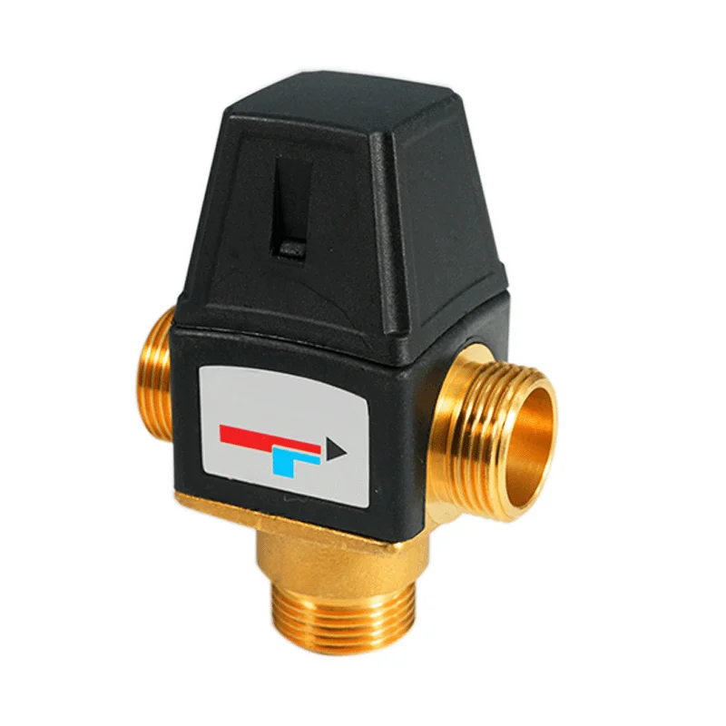 Bornic High Quality 1/2 3/4 1 Inch Brass Thermostatic Mixing Valve for Solar Shower System Water Temperature Control