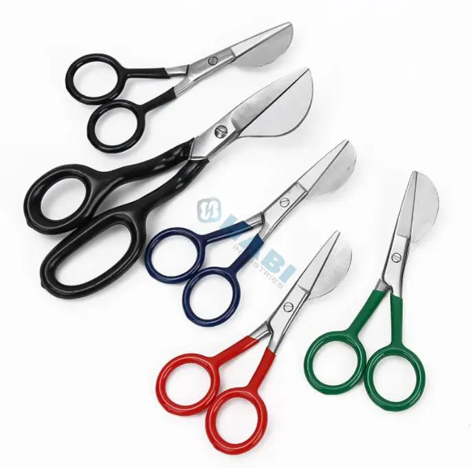 Duckbill Scissors Fabric Scissors Stainless Steel Tailor Cutter Scissors For Tufting Duckbill Napping Shears custom logo