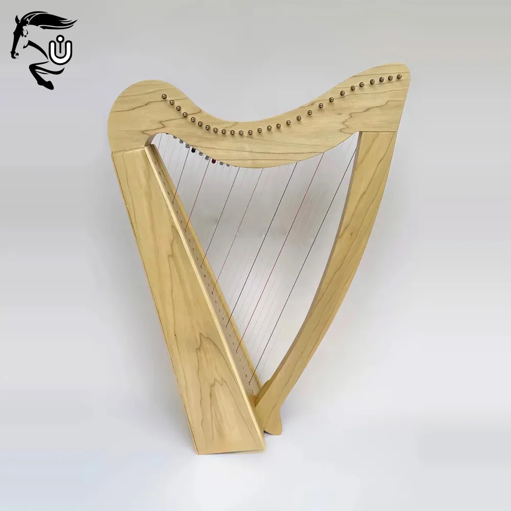 Top Quality High Standard Irish Harps Customized Made Wood Material Wholesale Price Full Size Irish Harps