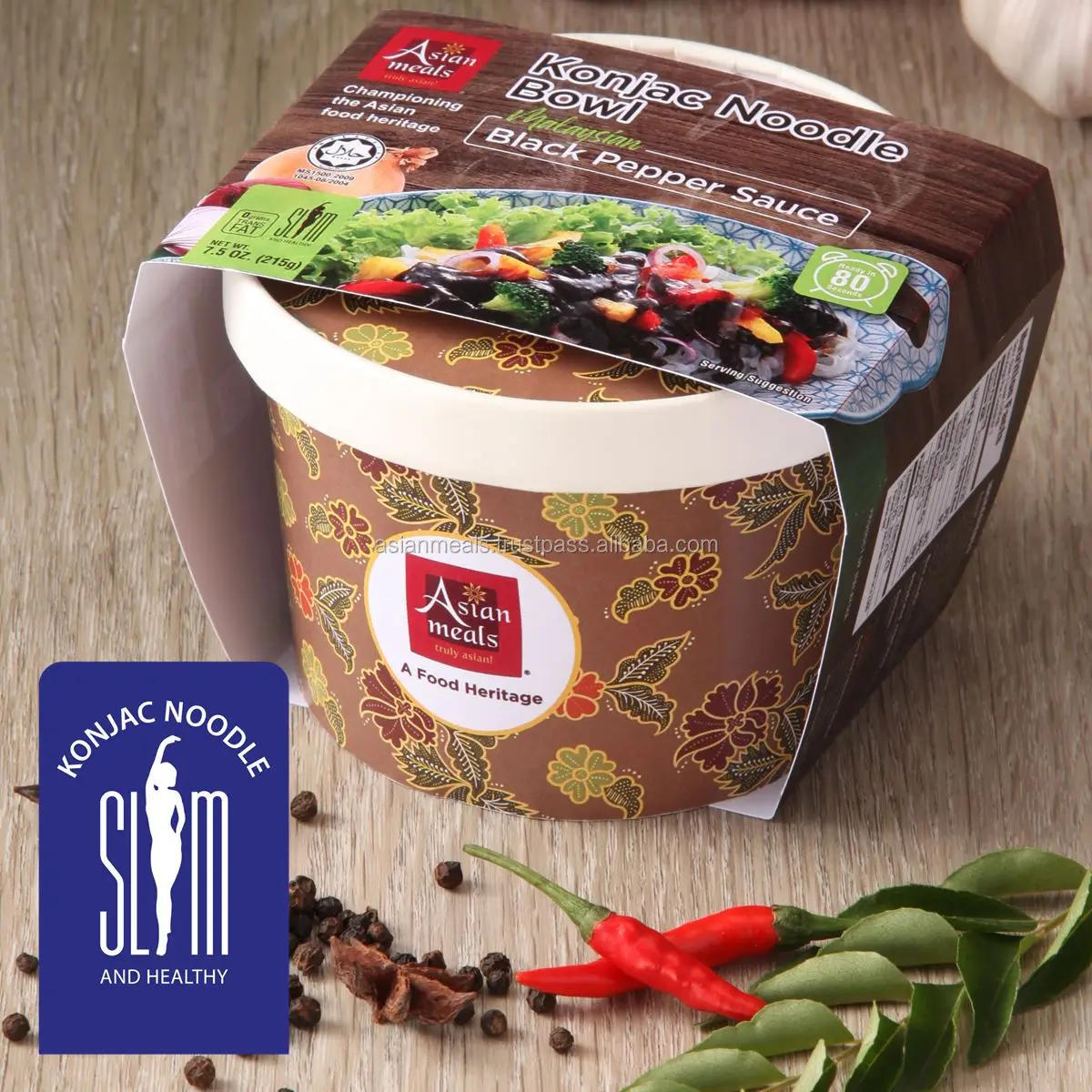 Ready Stock	Vegan-friendly Asian Fusion inspiration Quick and satisfying  black pepper sauce Instant konjac noodles