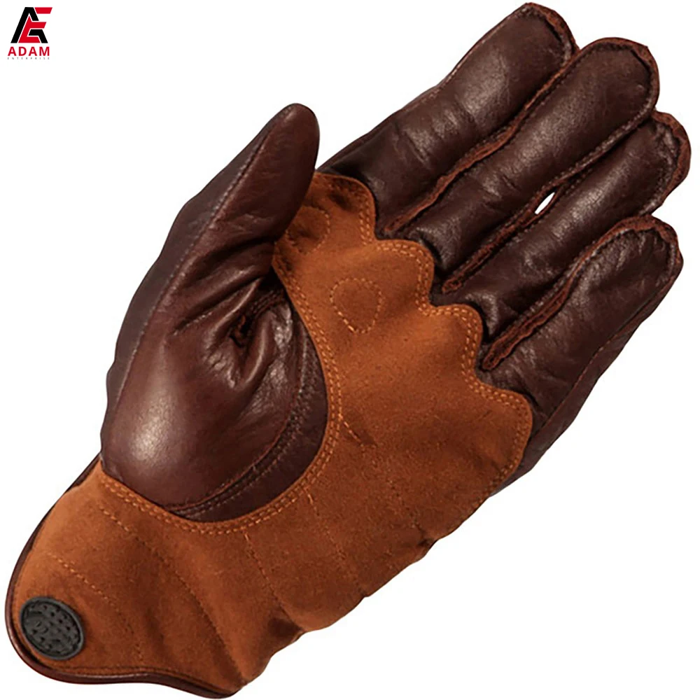 Real Goat Leather gloves with palm grip panel, memory foam knuckles and reinforced inserts affordable prices