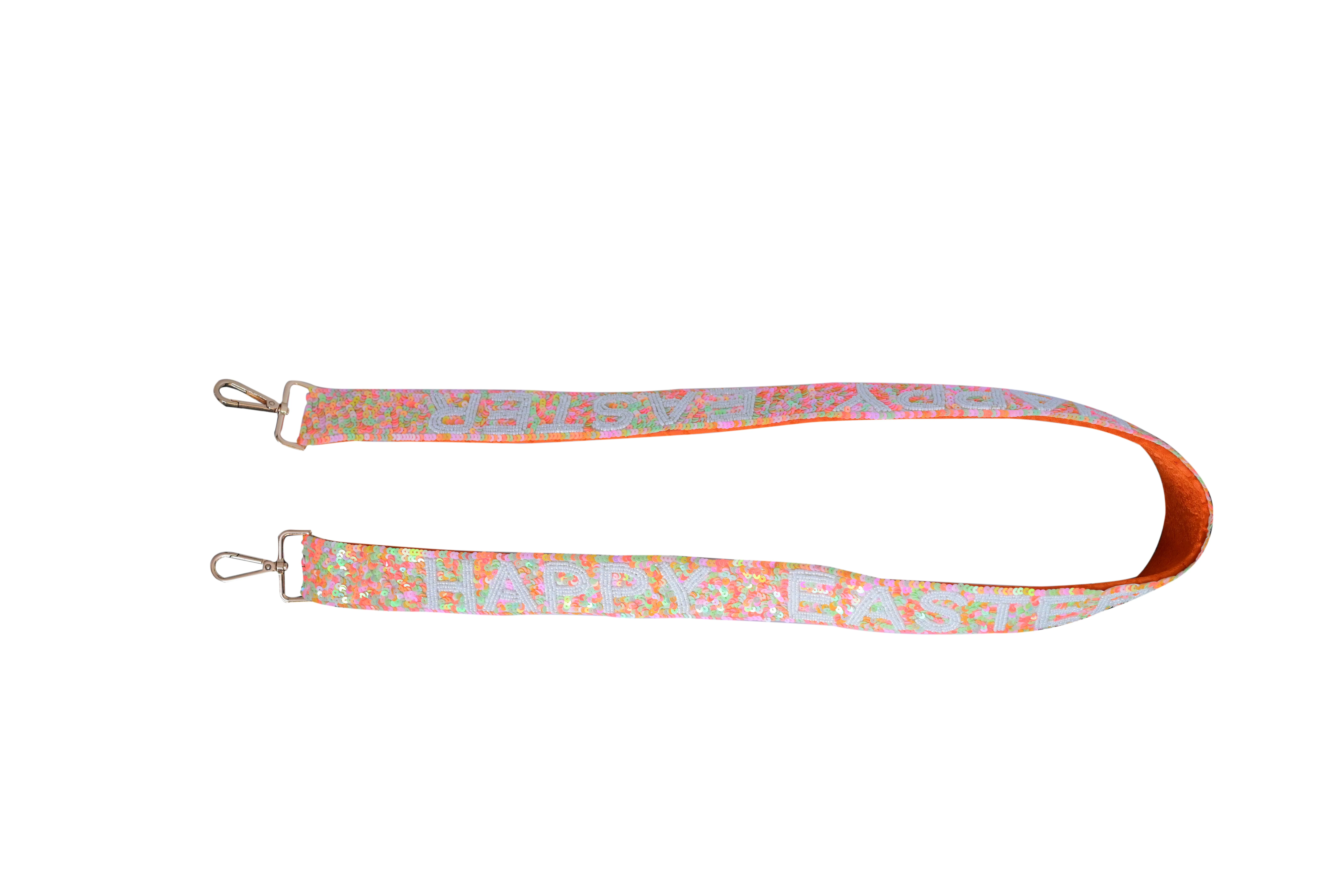 Customized Sizes Three-Color Combination Multi-Color Sequin Glitter Purses Straps Happy Easter Day Festival Accessories Beaded