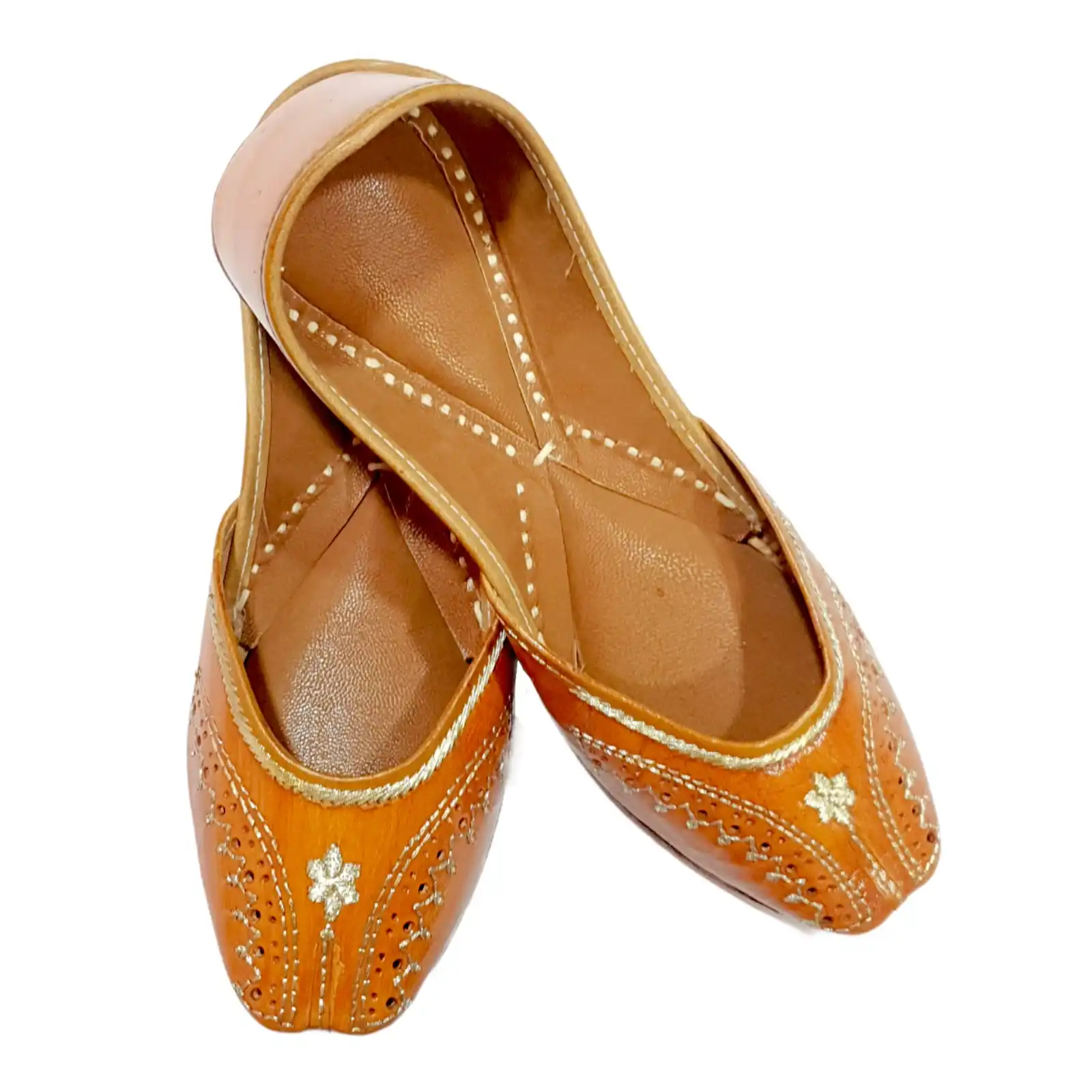 women khussa/Punjabi jutti comfortable wear women Handcrafted Ethnic Leather juti