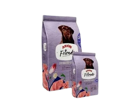 Arion Friends Sterilized Light 14Kg Dog food Sterilized Weight control formula Joint protection for dogs Low-calorie dog diet