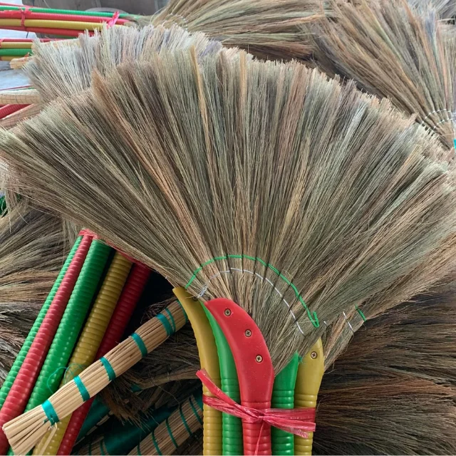 Grass brooms made in Vietnam, wholesale, Brooms are handmade from environmentally friendly materials