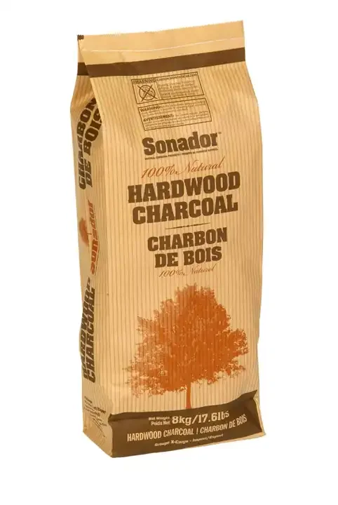 Outstanding Brown White Kraft Paper Bag Mix Colour Coal Charcoal Lumps Briquette Packing Sacks For Wholesale Bag