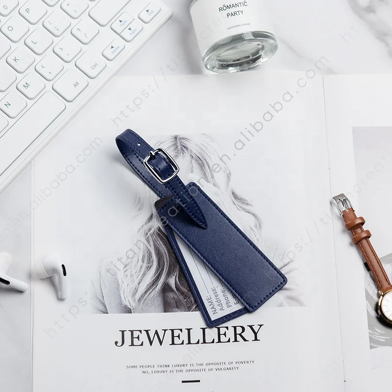 Hot Sell Travel Luggage Tag Suitcase Tag Customized Leather Luggage Tags