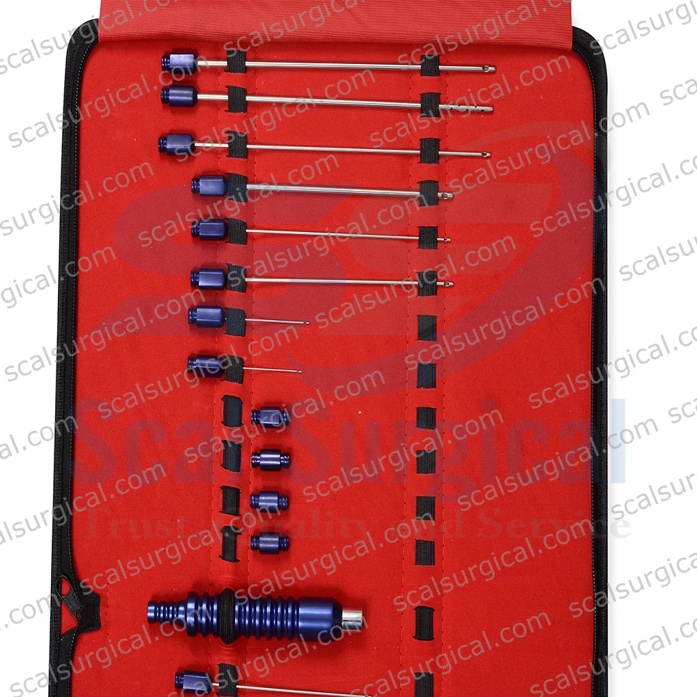 Набор липосакционных канюль для коррекции фигуры 25 шт.