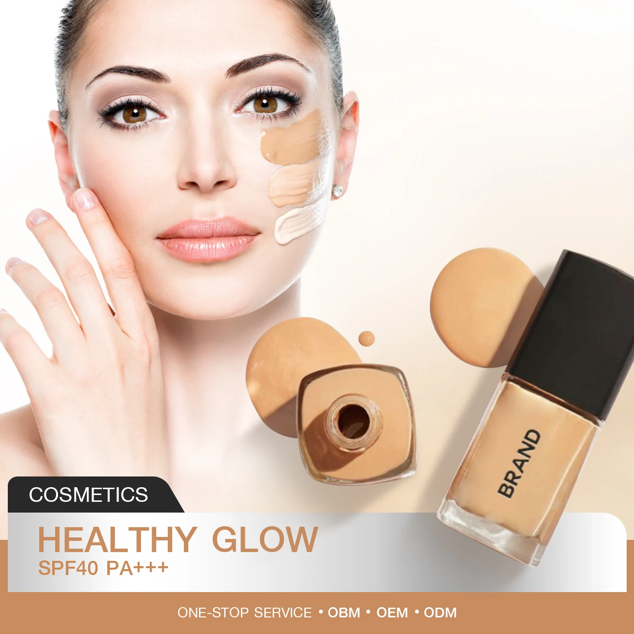 Косметика для здорового свечения от OEM солнцезащитный крем SPF40 PA +++ косметическая основа макияжа из Таиланд сделано в Таиланде