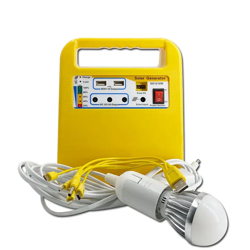 portable 10W 20W 30W 50W mini solar power generation system Portable solar light system solar power battery storage systems