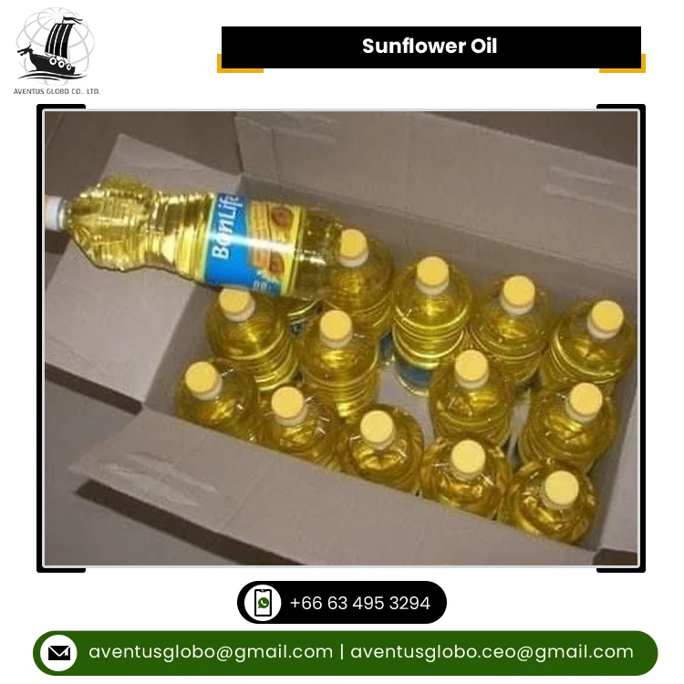 High Quality Food Grade Wholesale Pure Refine Bulk Cooking Sunflower Oil from Thailand at Competitive Price