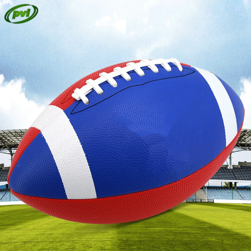 Machine Stitched PU Leather American Football Ball Size 9 Rugby Ball
