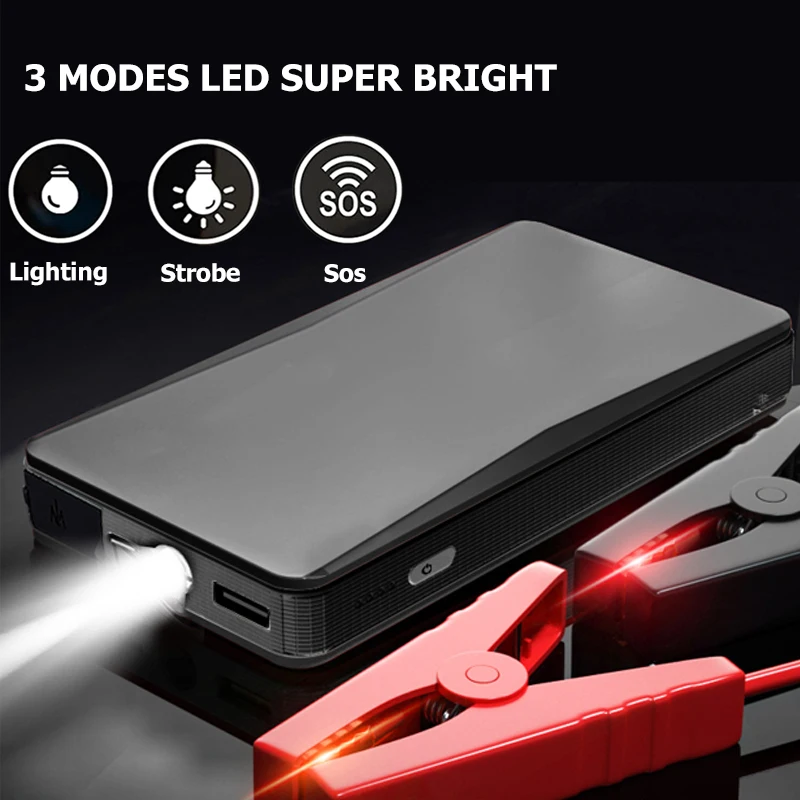 Multi-function Car Jump Starter Car Jump Starter Power Bank with Flashlight High Quality Jump Start for Gasoline