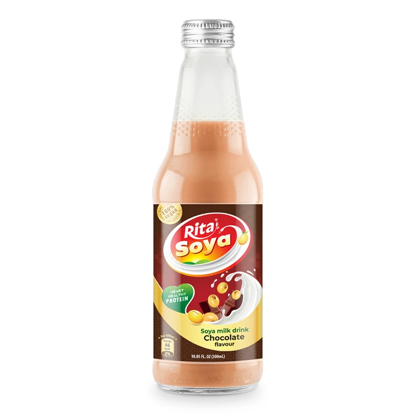 100% vegan  Rita Soya milk drink multi-grain 10.05 fl oz glass bottle Non-GMO Soy Seeds Vegan For Sale
