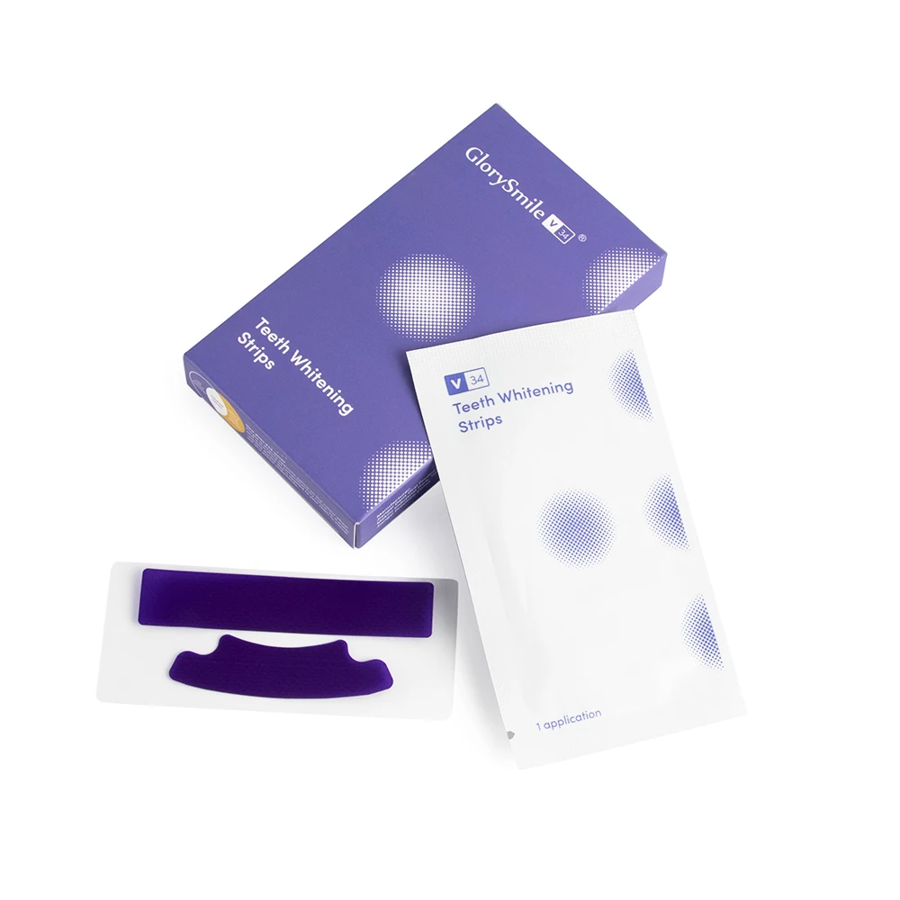 V34 Purple Teeth Whiten Strips Pajero V34 Accessories for Sensitive Teeth